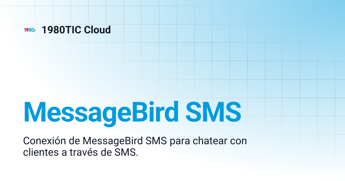 MessageBird SMS | 1980TIC Cloud
